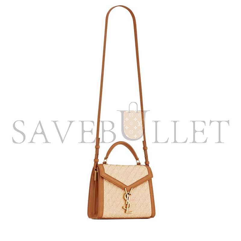 YSL CASSANDRA MONOGRAM MINI RAFFIA BAG 602716 (20*16*7.5cm)